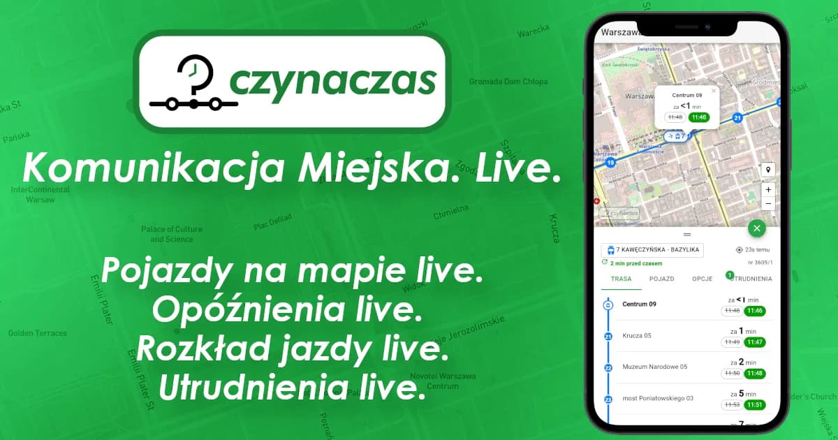 Najlepsza aplikacja, gdzie jest autobus ZTM Warszawa - uniknij czekania